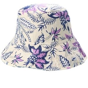 Hat‎ Attack, Printed Floral Bucket Hat, Blue Colorway- NWT